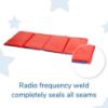 Picture of Children's Factory Angels 2" Thick Toddler Nap Mat, Red-Blue, 4 Section Waterproof Sleeping Mat for use in Preschools and Daycares