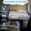 Picture of Toddler Airplane Bed - Inflatable Baby Airplane Bed for Toddler with Safety Belt, Travel Bag, Air Pump, Fast-Inflating Valves, Cup Holder, Safety Bumper, Fits All Seats, Seat Extender for Kids