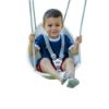 Picture of Swurfer Coconut Toddler Swing Comfy Baby Outdoor, 3- Point Adjustable Safety Harness, Secure, Safe Quick Locking System, Blister-Free Rope, Easy Installation, Ages 9 Months and Up, Ivo, White