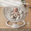 Picture of Baby Swings for Infants, FasonBaby Electric Baby Swing with 10 Preset Melodies, 5 Speeds, Remote Control and Bluetooth - Portable Infant Swing for Indoor and Outdoor(Beige)
