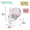 Picture of Ingenuity Soothing Baby Bouncer Infant Seat with Vibrations, -Toy Bar & Sounds, 0-6 Months Up to 20 lbs (Pink Flora the Unicorn)