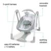 Picture of Ingenuity ConvertMe 2-in-1 Compact Portable Automatic Baby Swing & Infant Seat, Battery-Saving Vibrations, Nature Sounds, 0-9 Months 6-20 lbs (Swell)