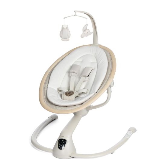Picture of Maxi-Cosi Cassia Baby Swings for Infants: Smart Portable Baby Swing with Music, Lightweight & Foldable Baby Swing, 360 Rotation Infant Swing, Classic Oat