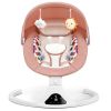 Picture of Baby Swings for Infants, Pink Infant Swing with 5 Speeds, 12 Soothing Melodies, Bluetooth & Remote Control, Portable Baby Swing for Indoor and Outdoor (Pink)