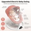 Picture of Baby Swings for Infants, Pink Infant Swing with 5 Speeds, 12 Soothing Melodies, Bluetooth & Remote Control, Portable Baby Swing for Indoor and Outdoor (Pink)