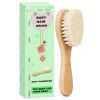 Picture of Molylove Baby Hair Brush, Wooden Goat Bristles Hair Brush for Newborns & Toddlers, Ideal for Cradle Cap, Perfect Baby Registry Gift, Hypoallergenic, 1 Count