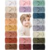 Picture of Prohouse 20PCS Baby Nylon Headbands Hairbands Hair Bow Elastics for Baby Girls Newborn Infant Toddlers Kids(Clay)