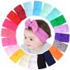 Picture of jollybows 20pcs Baby Girls Nylon Headbands Turban Hair Bows Hair Band Elastic Hair Accessories for Kids Toddlers Infants Newborn