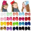 Picture of 20PCS Big 6 Inch Hair Bows for Girls Grosgrain Ribbon Toddler Hair Accessories with Alligator Clips for Toddlers Baby Girls Kids Teens