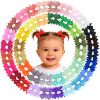 Picture of ALinmo Hair Clips for Girls - 80PCS Fully Lined Tiny Alligator Bows in Pairs for Infants and Toddlers