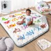 Picture of Beavtaens Baby Play Mat, 50x50 Playpen Mat with Super Soft Touch, Activity Mats with Upgraded Anti-Slip Bottom, Machine Washable Crawling Mats for Floor & Picnic (Animal Alphabets)