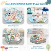 Picture of Baby Gym Play Mat, 8-in-1 Tummy Time Mat & Ball Pit with 6 Toys, Washable Baby Activity Play Mat for Visual, Hearing, Sensory, Motor Development, Baby Toys Gift for Toddler Infant 0-3-6-9-12 Months