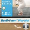 Picture of PaPaMat 1.3" Thick Baby Play Mat for Floor Playpen, 50x50 Foam Tummy Time Mat, Padded Support Soft Plush Nursery Rug for Infant Kids Toddler Crawling Kick Activity (Dark Grey)