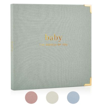 Picture of Keepsake Baby Memory Book for Boys and Girls - Timeless First 5 Year Baby Book - Neutral Journal Scrapbook or Photo Album - Record a Milestone for Every Event from Birth to Age 5
