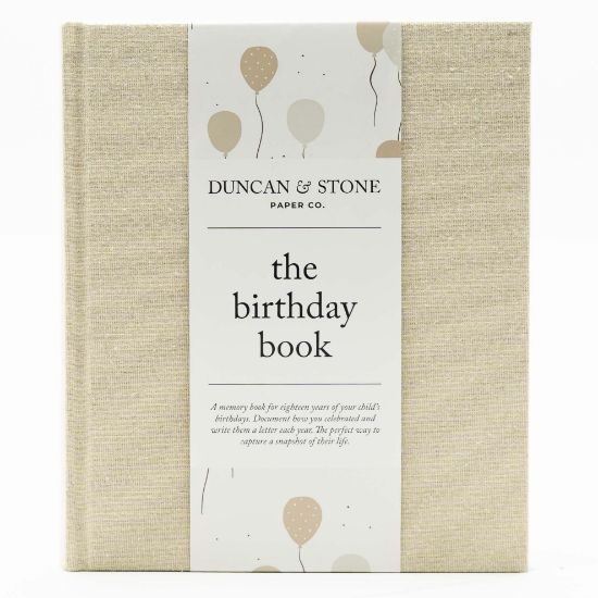 Picture of Baby Memory Book & Photo Album by Duncan & Stone | Baby Gift for New Mom | Boy or Girl Milestone Scrapbook for new Mom | First Year Journal for New Baby-Gold Dust (80 Pages)