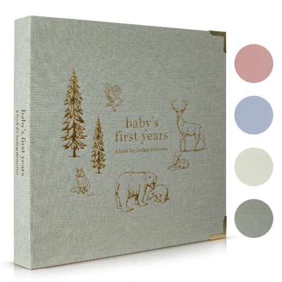 Picture of Keepsake Baby Memory Book for Boys and Girls - Timeless First 5 Year Baby Book - Neutral Journal Scrapbook or Photo Album - Record a Milestone for Every Event from Birth to Age 5