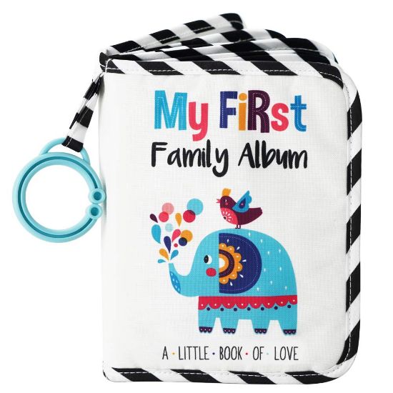 Picture of Urban Kiddy Baby's My First Family Album | Soft Photo Cloth Book Gift Set for Newborn Toddler & Kids (Elephant)
