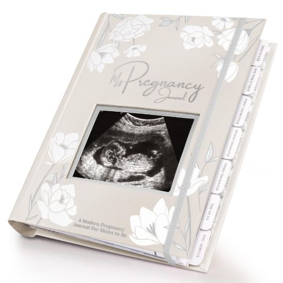 Picture of Pregnancy Journal, Pregnancy Announcements - 80 Pages Hard Cover Baby Books For Mom To Be Gift, Baby Memory Book Keepsake, Gender Reveal Gifts For New Moms, Shower & Registry (Clay)