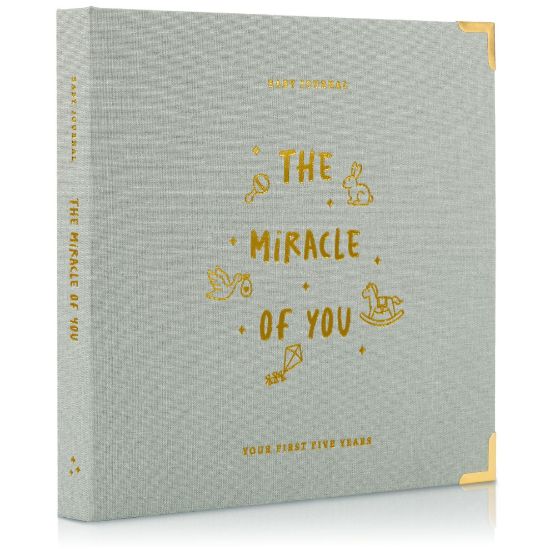 Picture of Keepsake Baby Memory Book for Boys and Girls - Timeless First 5 Year Baby Book - Neutral Journal Scrapbook or Photo Album - Record a Milestone for Every Event from Birth to Age 5