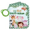 Picture of Lanpn My First Soft Cloth Family Photo Book Holds 17 4x6 Pictures, Baby Photo Album with Name Card Name Tag Stickers, Fabric Kid Memory Keepsake Gift for Baby Shower Newborn Toddler Boy Girl (Animal)