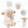 Picture of MyMateZoe Baptism Gifts for Boys, Great Christening, Dedication and Baptism Gift Set for Boys and Newborn Baby, Includes 7" Praying Lamb Plush Toy and Let Us Pray Baby Book in Keepsake Gift Box