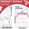 Picture of Baseball First Year Photo Board Rookie of the Year Birthday Party Decoration Wooden Board 12 Monthly Milestone Picture Frame Sport 1st Birthday Banner for Babyboy Keepsake Gift Supply(Fit 2x2.8in Pic)