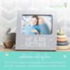 Picture of Tiny Ideas Me and My Brother Picture Frame, Christmas Photo Picture Frame, Sibling Keepsake, Ideal Big Brother Gift, Shower Gift and Gender Neutral Nursery Decor, Gray