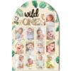 Picture of R HORSE My First Year Photo Frame Board, 3D Wild One Birthday Decoration, Jungle Themed Baby First Year Picture Frame 12 Months Milestone Display Wood Board Nursery Decor Gift for Boy Girl