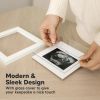 Picture of KeaBabies Baby Sonogram Picture Frame - Modern Ultrasound Picture Frames for Mom to Be, First Pregnancy Gifts for Expecting Mom & First Time Dad, Baby Gender Reveal Gifts (Alpine White)
