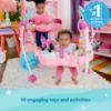 Picture of Bright Starts Disney Baby Minnie Mouse Forever Besties Baby Activity Center Jumper with 10 Toys, Lights & Sounds, 360-Degree Seat, 6-12 Months (Pink)