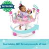Picture of Bright Starts Disney Baby Minnie Mouse Forever Besties Baby Activity Center Jumper with 10 Toys, Lights & Sounds, 360-Degree Seat, 6-12 Months (Pink)