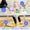 Picture of Move2Play 4-in-1 Baby Activity Center | Montessori-Inspired Design | 8 Interactive Toys | Tummy Time, Exersaucer & Toddler Table | Shower Gift | Essential | Must Have for 3, 6, 12 Month Old (Sun)