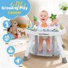 Picture of Time Followers 6-in-1 Baby Activity Center | 4 Stage Montessori-Inspired Toys | Grow Stationary Standing Toddler Table | Jumpers & Bouncers | Must Have for Boy & Girl 6, 12, 24+ Month Old (White)
