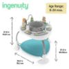 Picture of Ingenuity Spring & Sprout 2-in-1 Baby Activity Center Jumper and Table with Infant Toys - Ages 6 Months +, First Forest