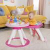 Picture of Bright Starts Around We Go 2-in-1 Baby Walker, Discovery Activity Center and Table, Tropic Coral, Ages 6 Months+