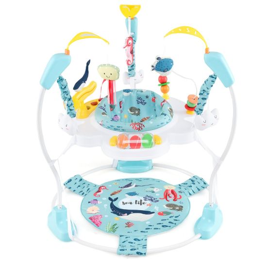 Picture of BABY JOY Baby Jumpers and Bouncers, Infant Activity Center with Music Lights Sounds, 360 Rotating Seat and 3 Adjustable Heights, Baby Play and Learning Center for 6-12 Months
