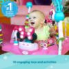Picture of Bright Starts Disney Baby MINNIE MOUSE PeekABoo Baby Activity Center Jumper with 8 Toys, Lights & Sounds, 360-Degree Seat, 6-12 Months (Pink/Blue)