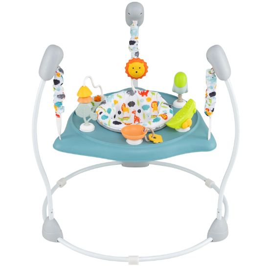 Picture of BABY JOY Baby Activity Center, Baby Jumpers and Bouncers with Music, 360 Rotating Seat, 3 Adjustable Heights, Montessori-Inspired Activity Center for Baby 7-15 Months (Baby Blue)