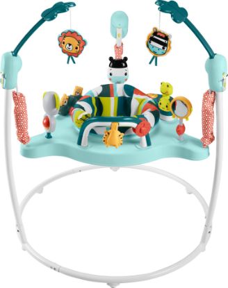 Picture of Fisher-Price Baby Bouncer Colorful Corners Jumperoo Activity Center with Music Lights Sounds & Developmental Toys
