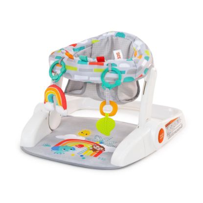Picture of Bright Starts Learn-to-Sit Baby Floor Seat, 2-Positions Grow with Infant, Portable Baby Chair, Includes Sensory Toys, Unisex, 4-12 Months, Playful Paradise