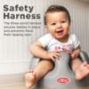 Picture of Nuby My Floor Seat - Portable Baby Chair with Soft Foam Cushion, Safety Harness, and High Back Design - 4+ Months - Gray