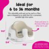 Picture of Bumbo 3-in-1 Multi-Seat for 6 to 36 Months, Travel Baby and Infant Feeding & Play Floor Seat, Portable Booster High Chair with Dining and Activity Tray, Taupe