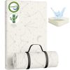 Picture of YENING Bamboo Pack and Play Mattress Pad Breathable 38x26 Waterproof Baby Mattress for Pack N Play Matress Topper Waterproof with Strap