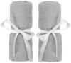 Picture of Newton Baby Fitted Sheets for Travel Crib & Play Yard Floor Pad (2-Pack) - Ultra-Breathable, Washable and Ultra-Soft, Muslin Cotton, 34" x 48", Grey