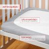 Picture of Pack and Play Sheets Fitted, Toddlers Mattress Protector 39"27"5", Breathable Thick Playard Lovely Print Cover, Compatible with Graco Pack n Play, Gray Star