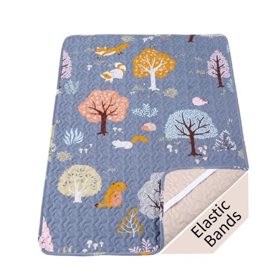 Picture of Padded Pack n Play Sheets Breathable Thick Pack and Play Mattress Protector, Quilted 38x26 Playard Sheet Fitted for Graco, Portable Mini Cribs and Foldable Mattress Pad, Soft Playpen Mattresses Cover