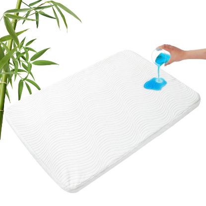 Picture of Pack and Play Mattress 38" x 26" x 1", Pack N Play Mattress Topper Pad with Removable and Washable Cover, Waterproof Playard Pad for Baby & Toddlers