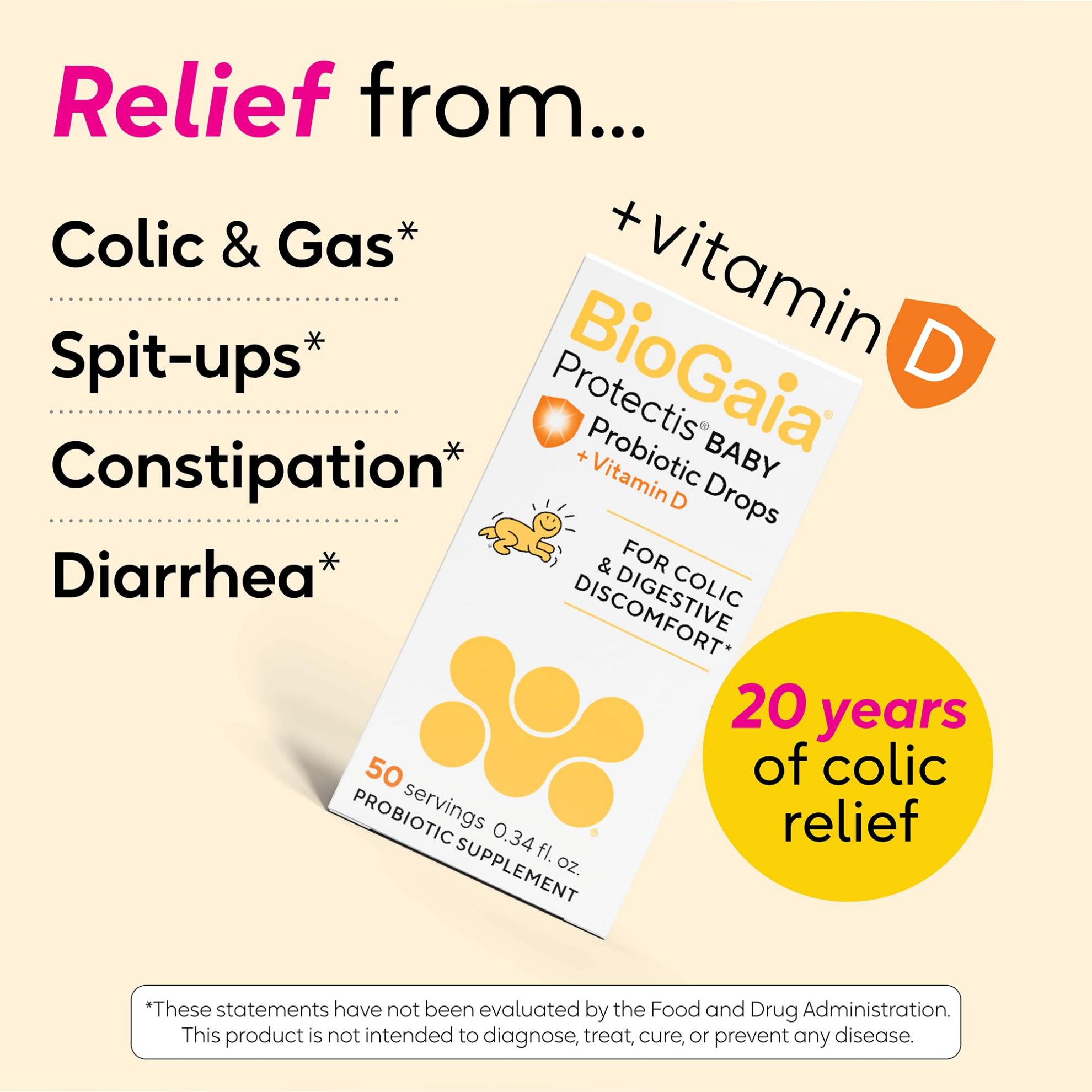 MyLittleUS. BioGaia Protectis Baby Probiotic Drops | Colic & Gas Relief ...