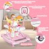 Picture of Baby Walker, 5 in 1 Baby Walkers for Boys Girls 6-12 Months, Foldable Walkers for Babies with Bouncer & Feeding Tray, Music, Adjustable Heights, Activity Walker for Infant