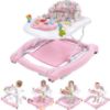 Picture of Foldable Baby 5-in-1 Activity Walker - Rocker, Activity Center, Bouncer, Seat Walker, Push Walker - Adjustable Speed Rear Wheels and Height Toys Ages 6-18 Months(Pink)
